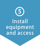 (5) Install equipment and access